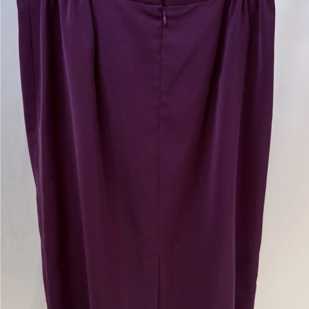Women's Plum Blazer and Skirt Suit Jacket Set - Picture 3 of 6